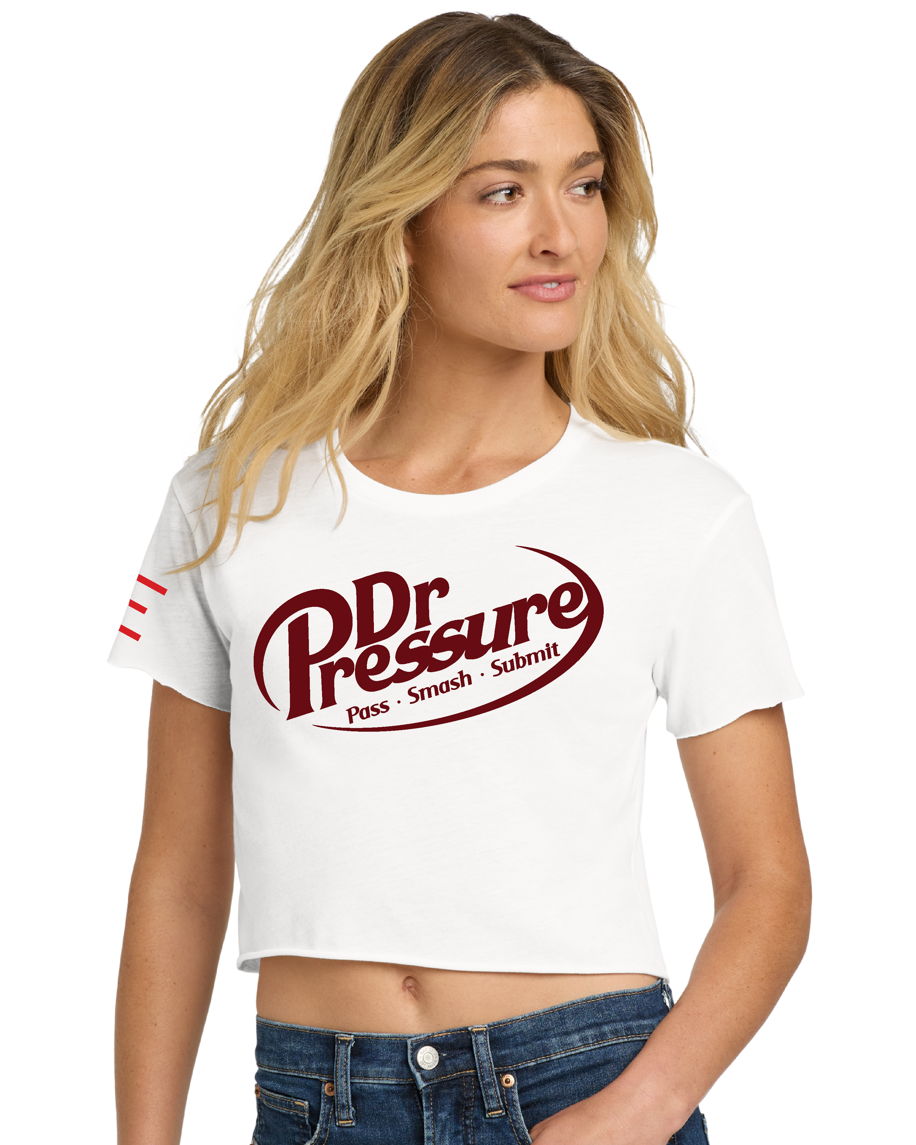 "Dr. Pressure" - Jiu-Jitsu Parody Women's Crop Top - 3Three Apparel LLC.