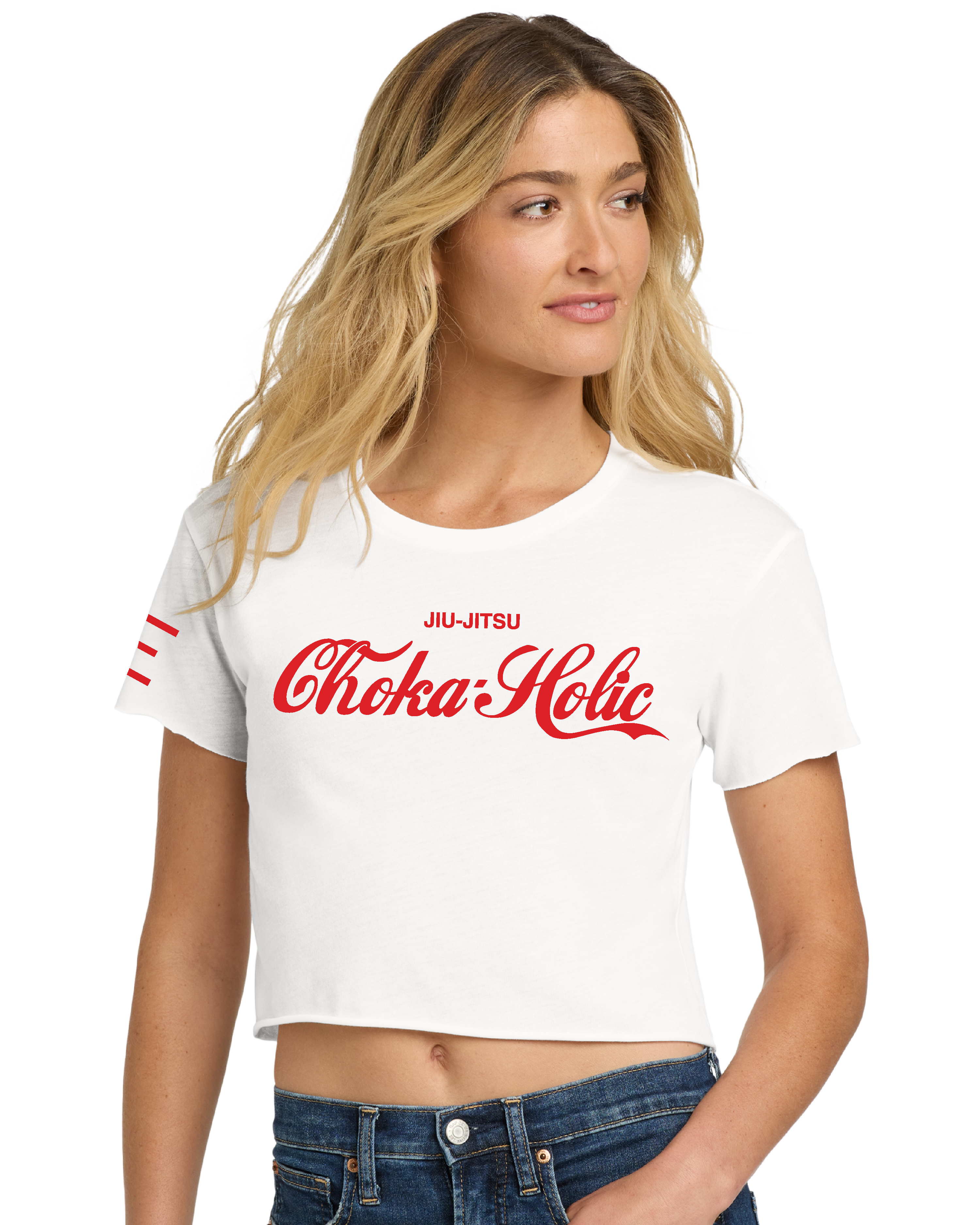 "Choka-Holic" Jiu-Jitsu Crop Top – Funny Women's BJJ Shirt - 3Three Apparel LLC.