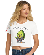 Meet the Frui-Jitsu Avocado Women's Crop Top - Fun Meets Fierce! 🥑 - 3Three Apparel LLC.