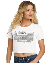 Jiu-Jitsu Chemistry Crop Top - Periodic Table of Jiu-Jitsu BJJ Enthusiasts - 3Three Apparel LLC.