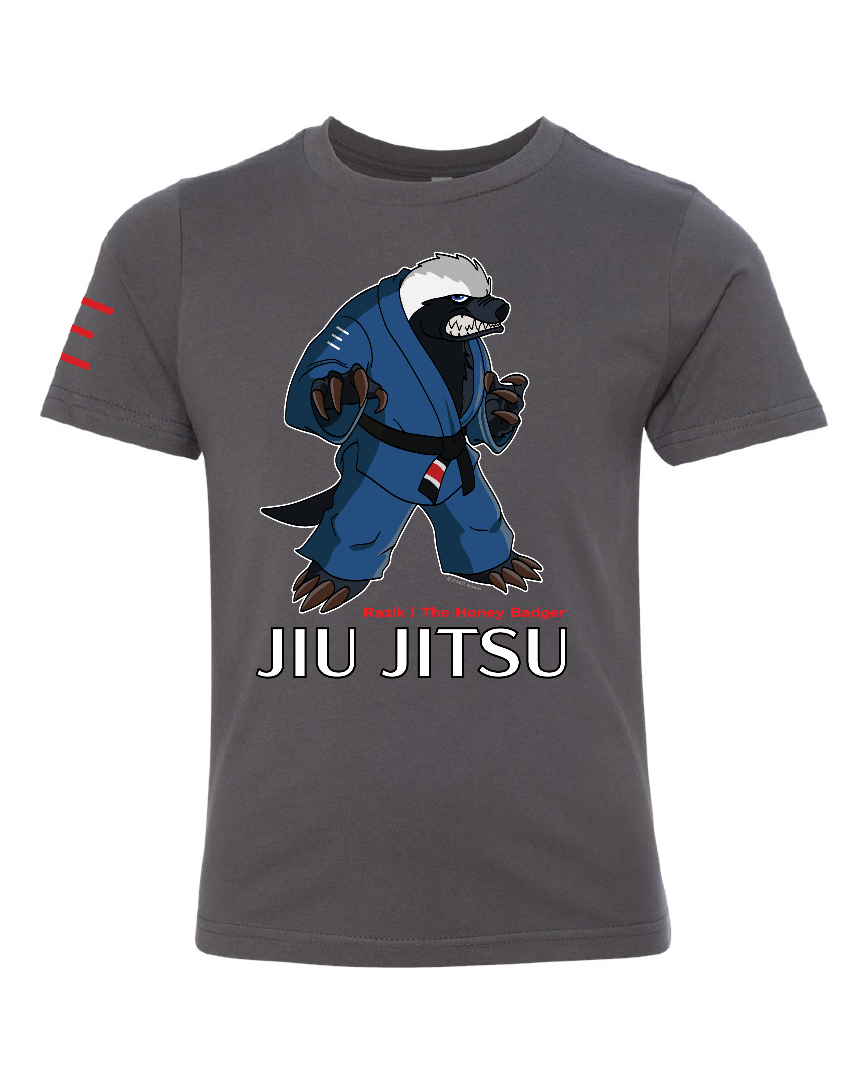 Youth - Raznik the Fearless Honey Badger - BJJ Shirt - Premium Super soft T-Shirt 