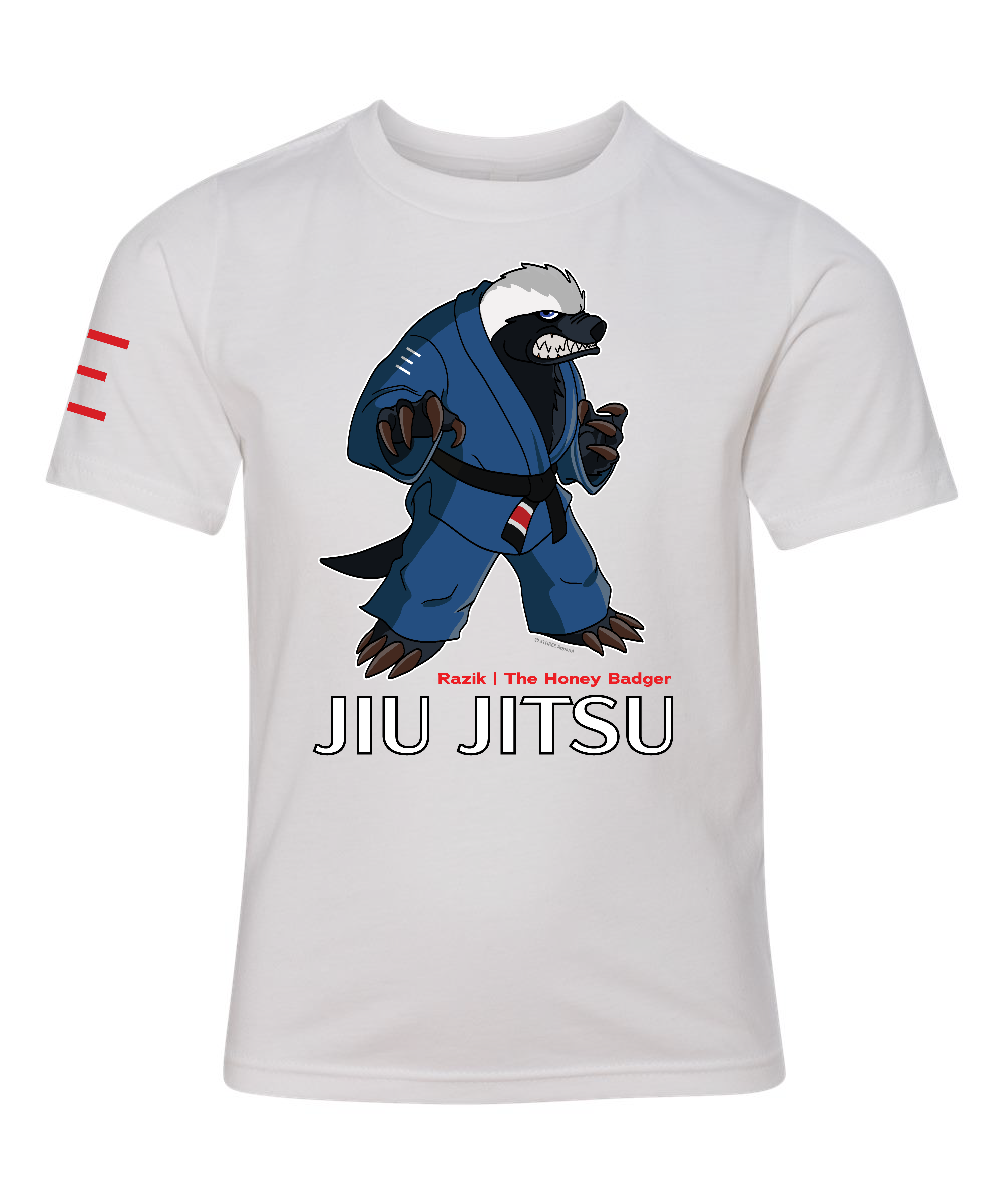 Youth - Raznik the Fearless Honey Badger - BJJ Shirt - Premium Super soft T-Shirt 