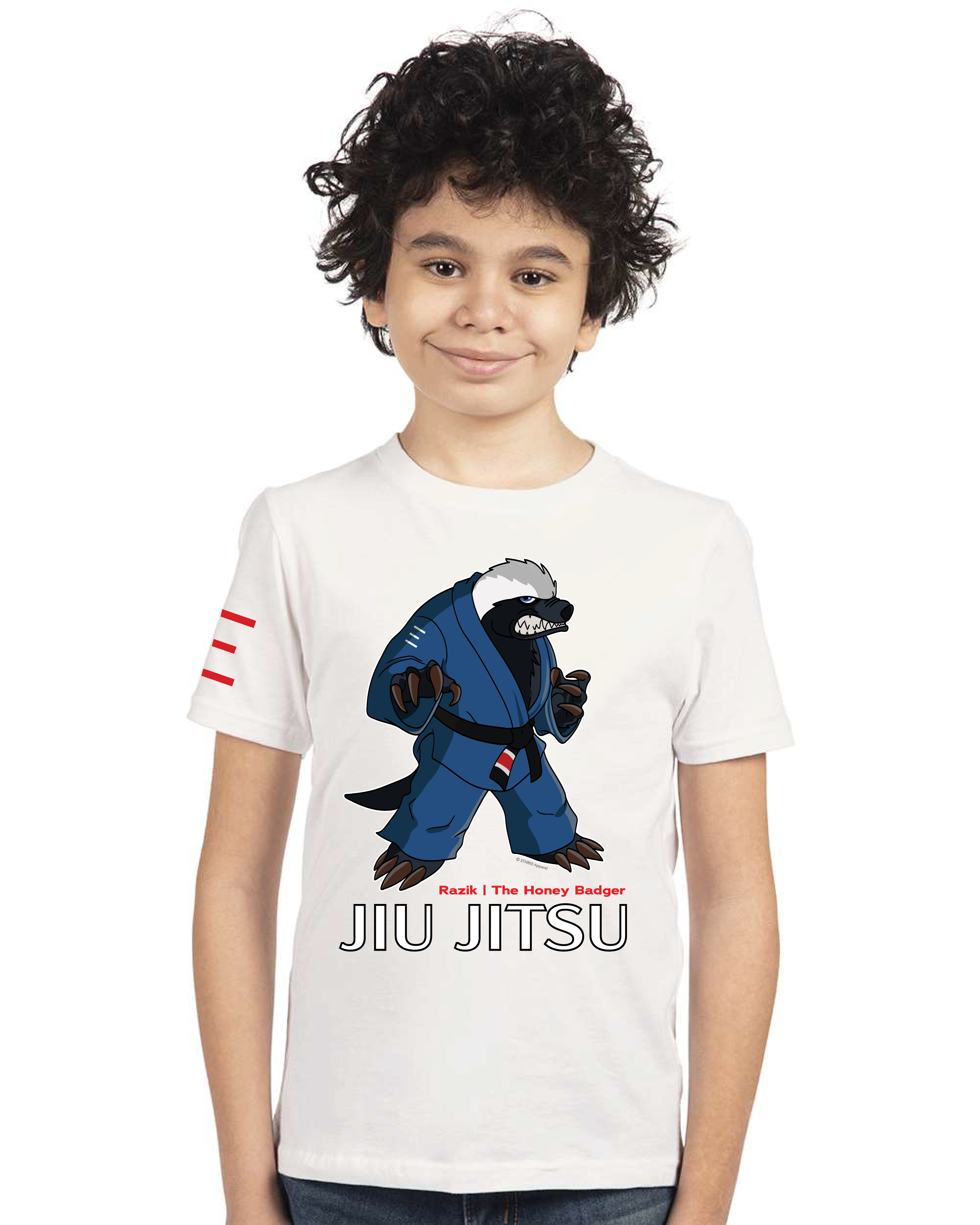 Youth - Raznik the Fearless Honey Badger - BJJ Shirt - Premium Super soft T-Shirt 