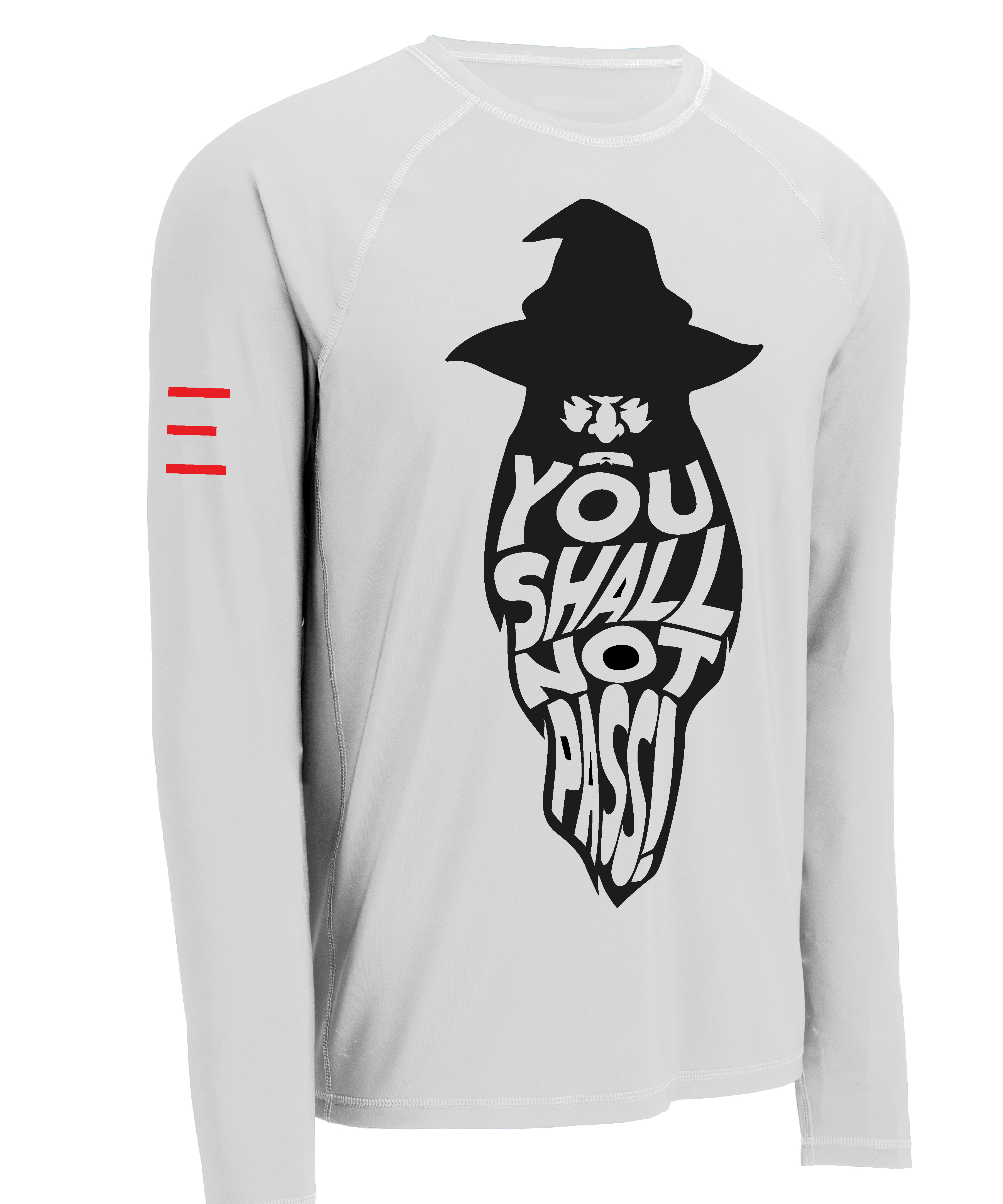 JIU-JITSU Rash Guard - You Shall Not Pass! - Wizard - BJJ Funny Meme (Short or Long Sleeve) 