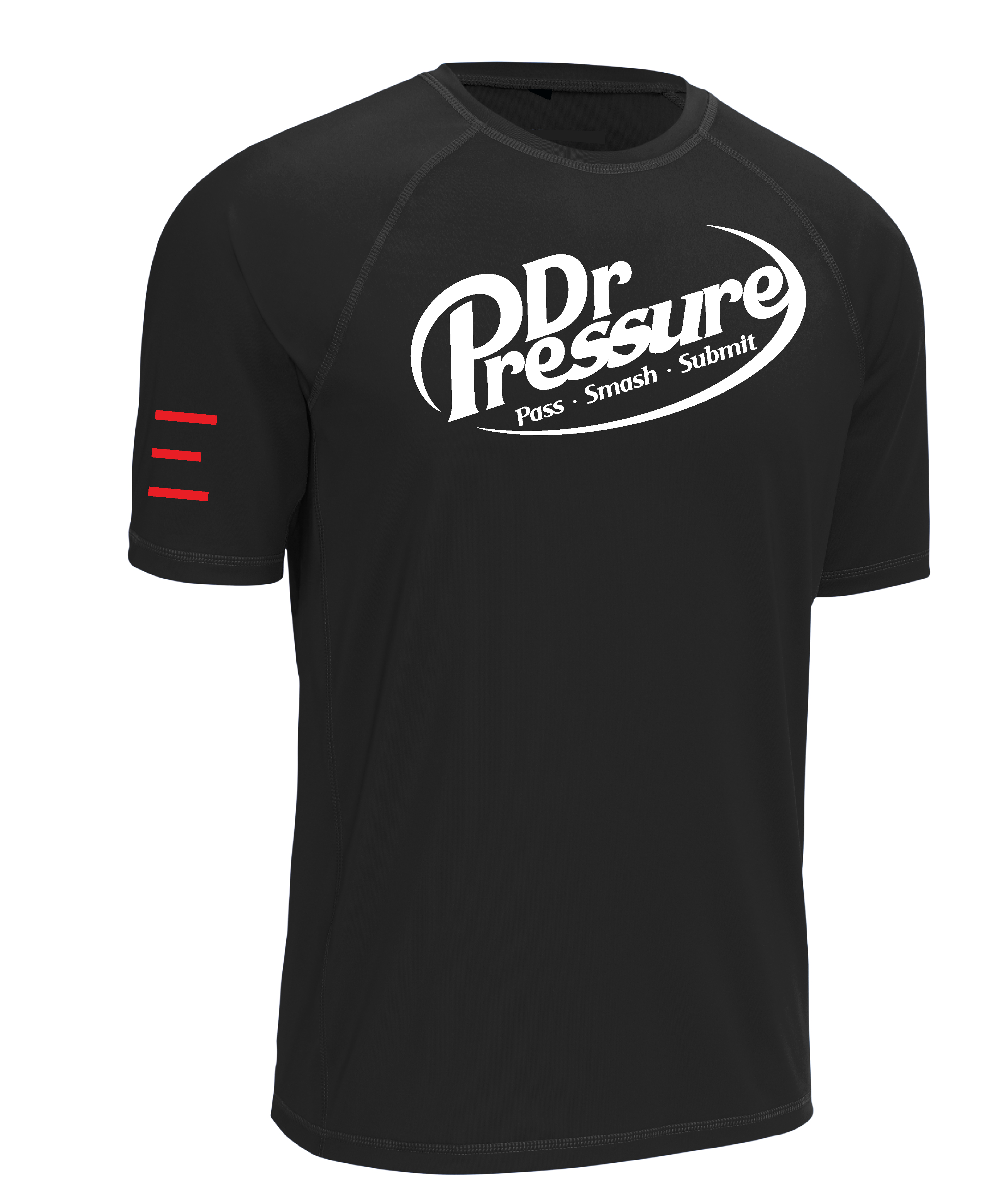 JIU-JITSU - Dr. Pressure - Pass, Smash, Submit - Short Sleeve & Long Sleeve - Black Rashguard 