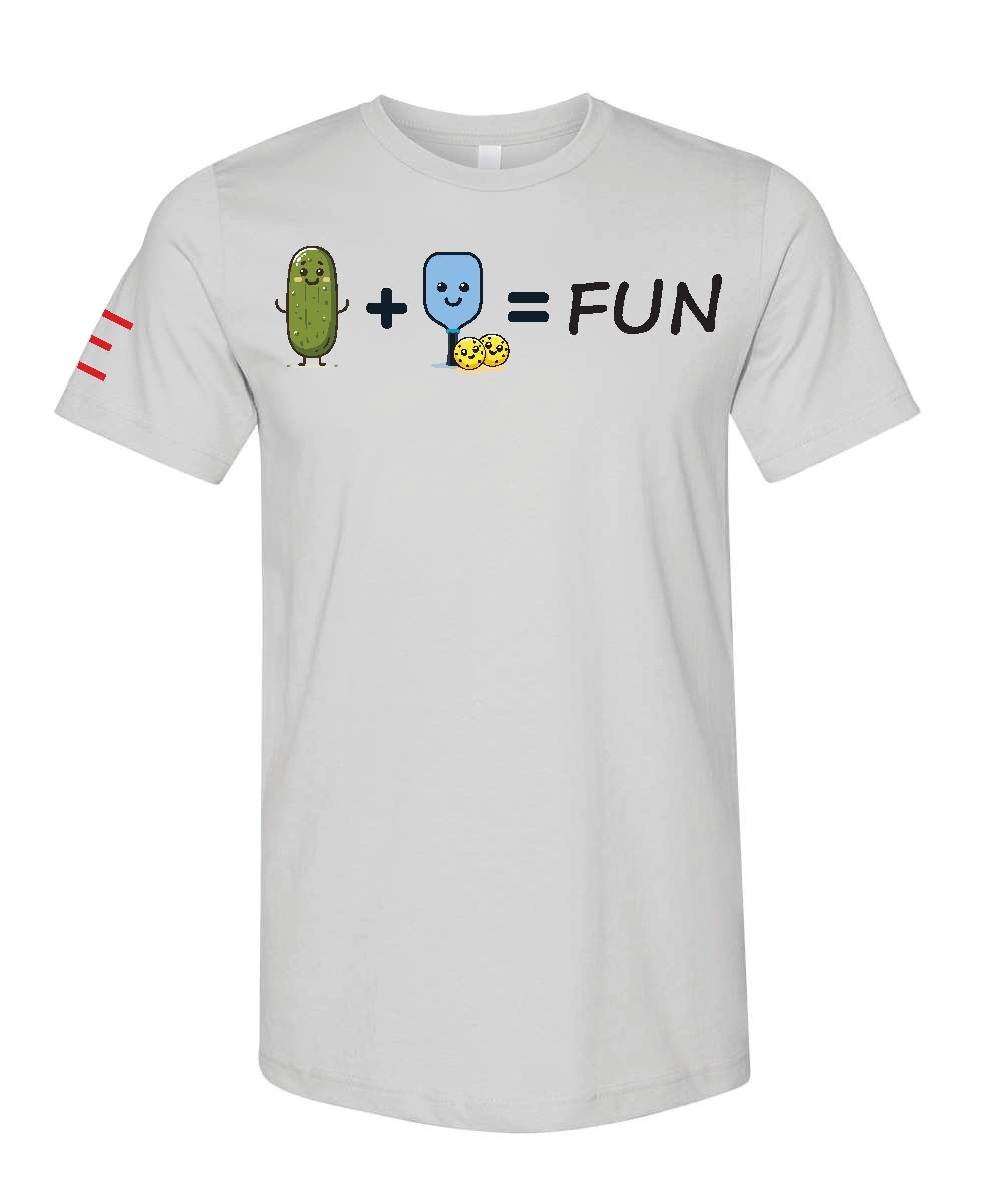 Pickle + Paddle = Fun Pickleball T-Shirt - Cute and Playful Design 