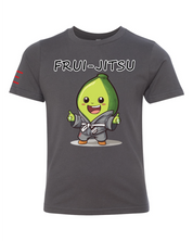 Youth - Frui-Jitsu Avocado Champ Youth Tee - Cute Avocado Wearing a Gi Cartoon Shirt 